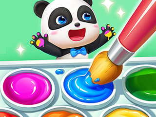 Coloring Book: Two Pandas