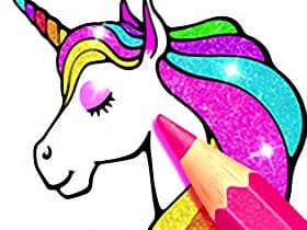 Coloring Book: Unicorn