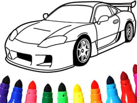 Kids Vehicles Coloring Book