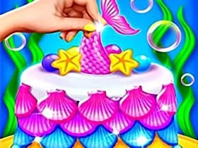 Mermaid Cake Cooking Design 1