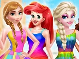 Princess Rainbow Style Fashion