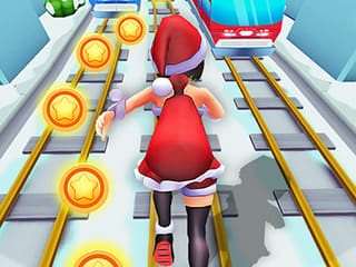 Subway Santa Princess Runner