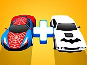 Superhero Car Merge Master