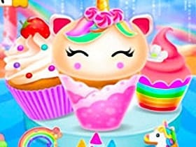 Unicorn Mermaid Cupcake Cooking Design