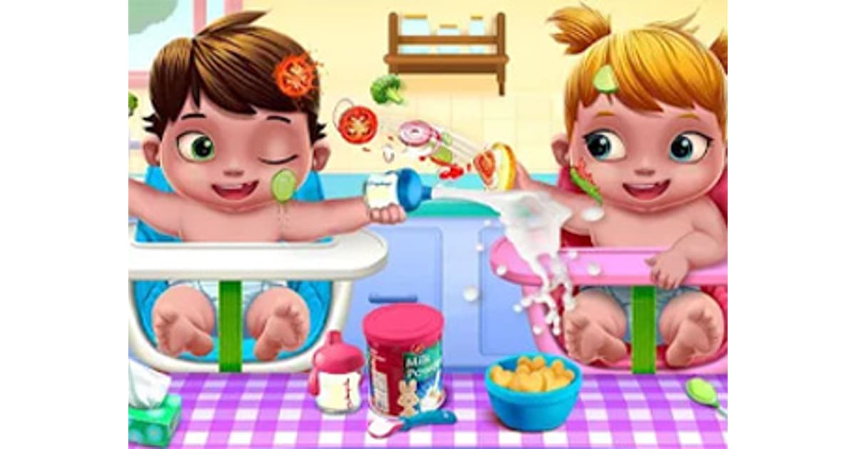 Baby Twins Caring Day - Play Online For Free